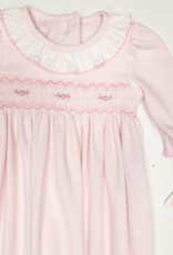 Petit Bebe 400SAG Rose Pink Knit Smocked Sack