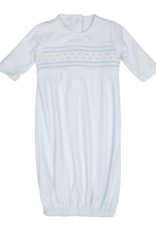 Petit Bebe 402SAB Marcos Blue Knit Smocked Sack