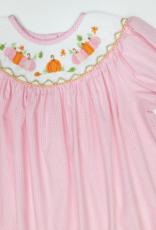 Lulu Bebe LBF25 Emma Smocked Pumpkin Bishop