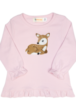 Luigi F25 Ruffle Shirt Pink Fawn