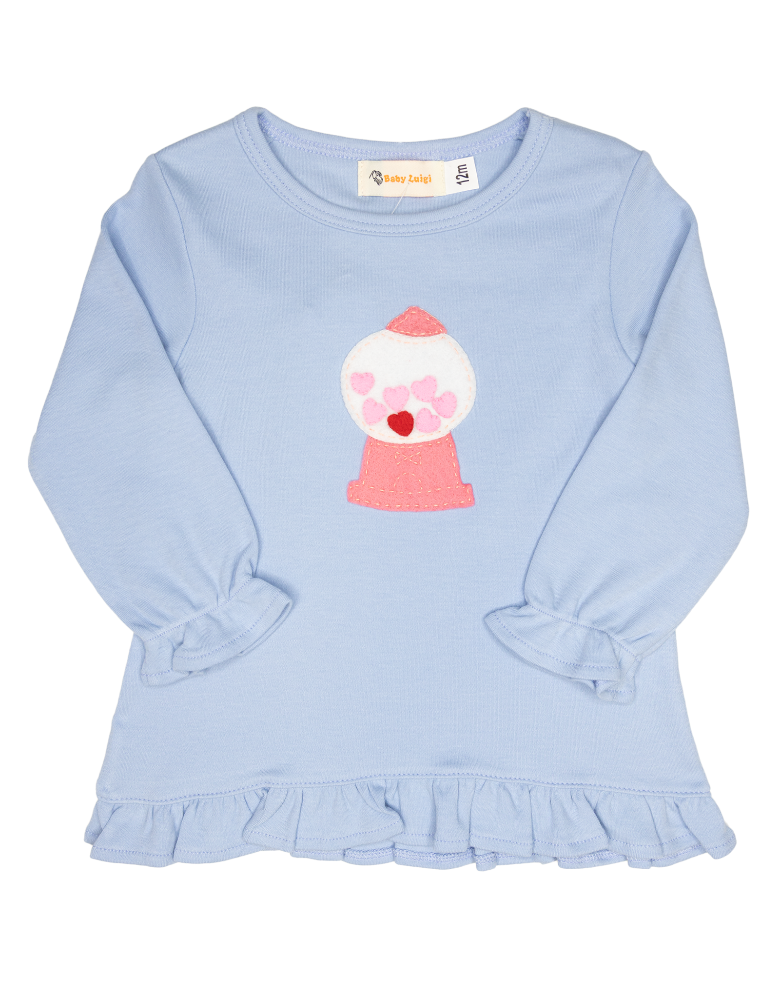 Luigi F25 Ruffle Shirt Sky Blue Gumball Machine