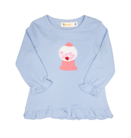 Luigi Ruffle Shirt Sky Blue Gumball Machine