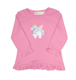 Luigi Ruffle Shirt  Pink Unicorn