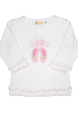 Luigi F25 Ruffle Shirt White Ballet Slipper