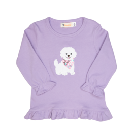 Luigi Ruffle Shirt Lavender Bandana Dog