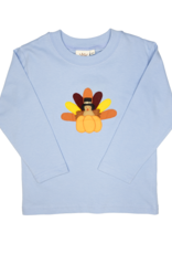 Luigi F25 LS Shirt Blue Turkey/Pumpkin