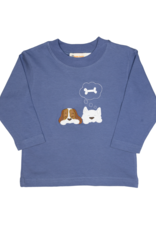 Luigi F25 LS Shirt Steel Blue Dogs