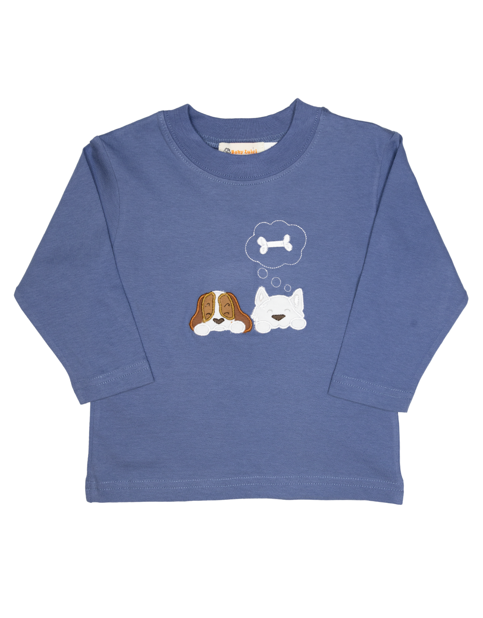 Luigi F25 LS Shirt Steel Blue Dogs