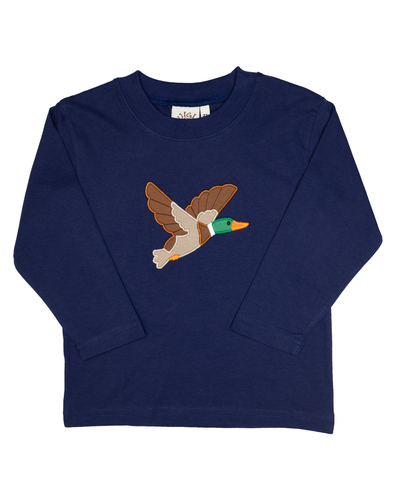 Luigi F25 LS Shirt Navy Flying Mallard