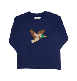 Luigi Long Sleeve Shirt Navy Flying Mallard