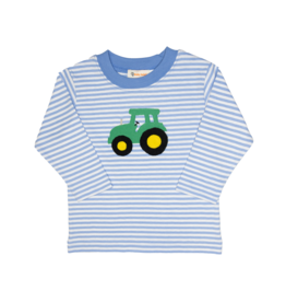 Luigi Long Sleeve Shirt Sky Stripe Tractor