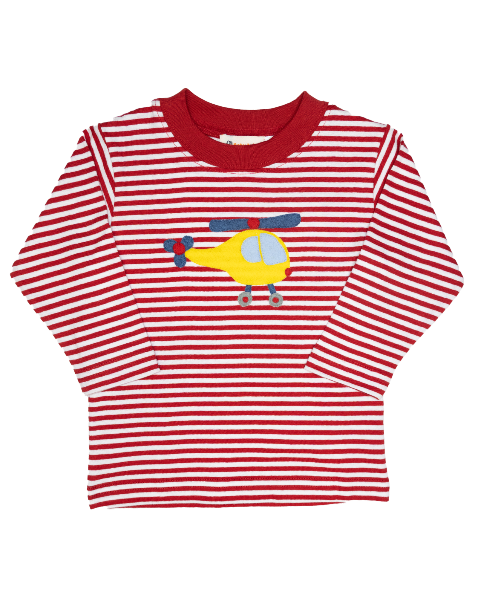 Luigi F25 LS Shirt Red Stripe Helicopter