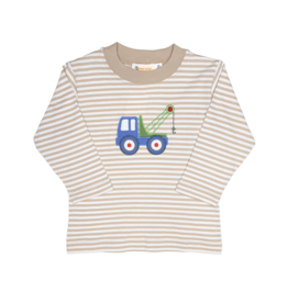Luigi Long Sleeve Shirt Sand Stripe Tow Truck