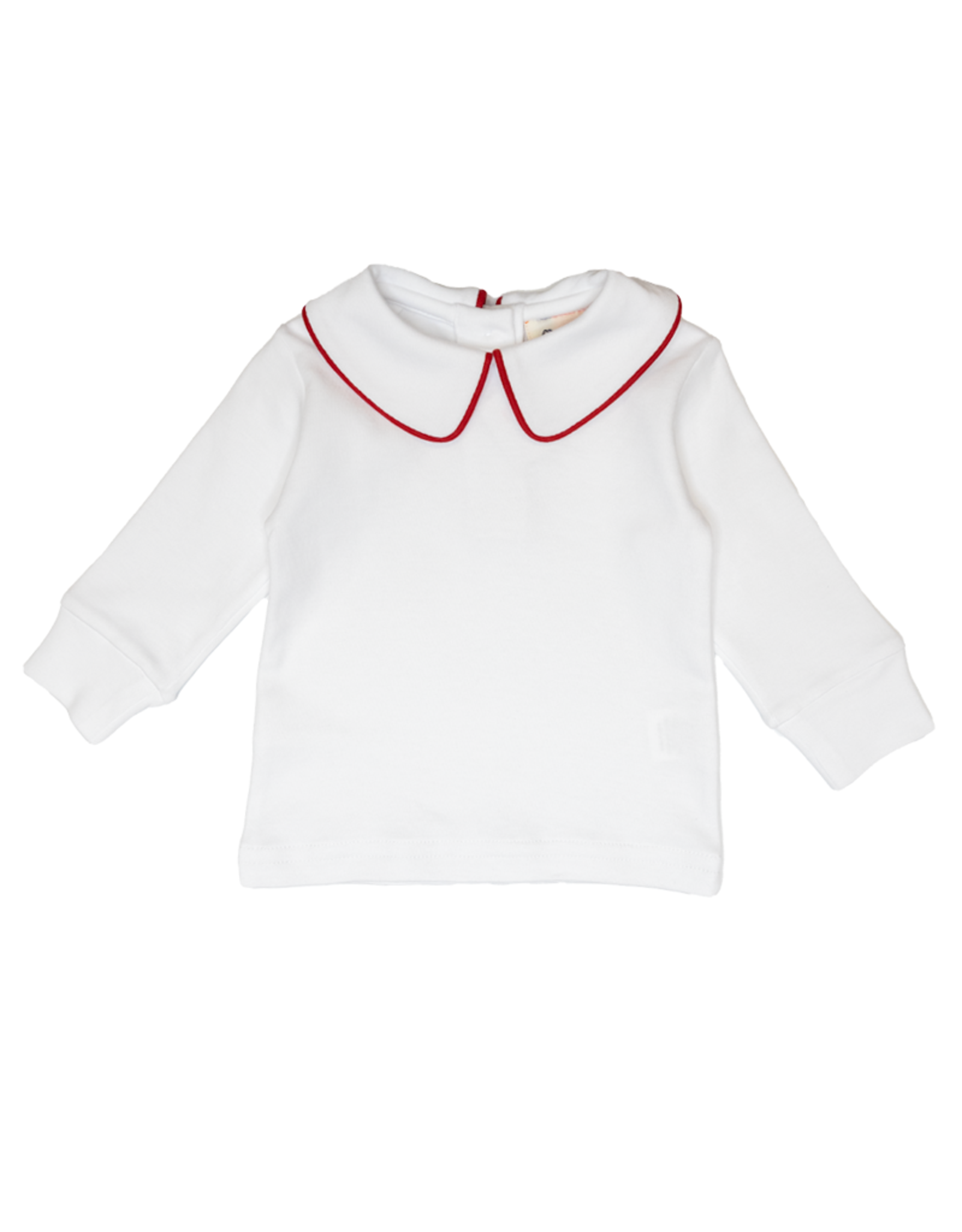 Luigi KB042 LS Boy Collared Shirt White/Red