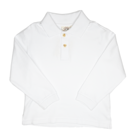 Luigi Long Sleeve Polo White