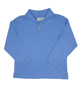 Luigi Long Sleeve Polo Chambray