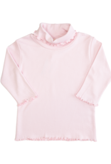 Luigi ITS001F Lettuce Edge Turtle Neck Pink