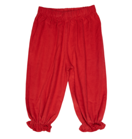 Luigi Corduroy Ruffle Bloomer Pant Red