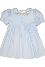 James and Lottie JL25 Ava Blue Floral Corduroy Dress
