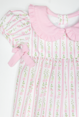 James and Lottie JL25 Cece Long Bubble Pink Floral Corduroy
