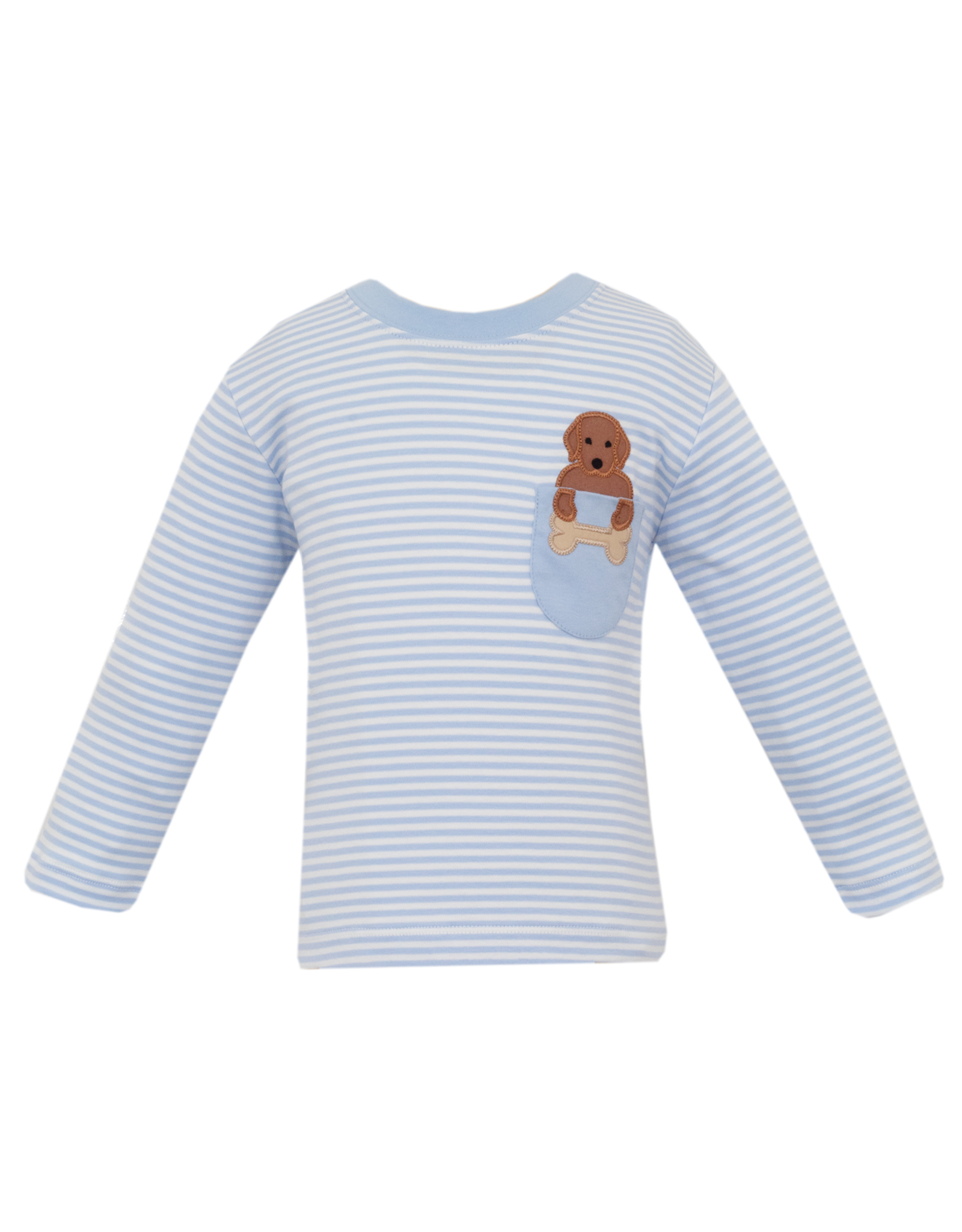 Claire and Charlie 5009PL Blue Stripe Lab Shirt