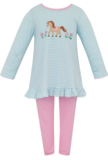 Claire and Charlie 5005N Ride Way Horse Tunic/Legging Set