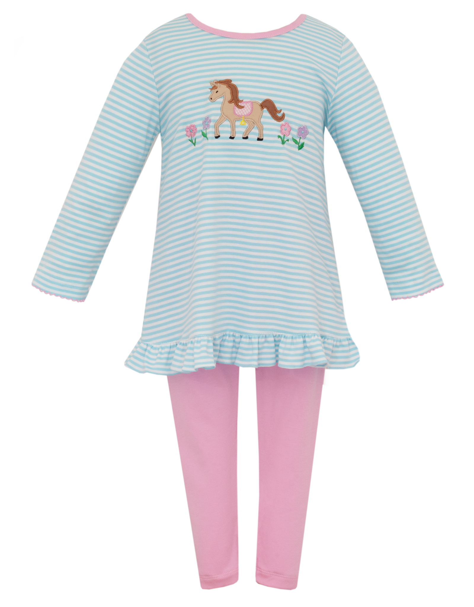 Claire and Charlie 5005N Ride Way Horse Tunic/Legging Set