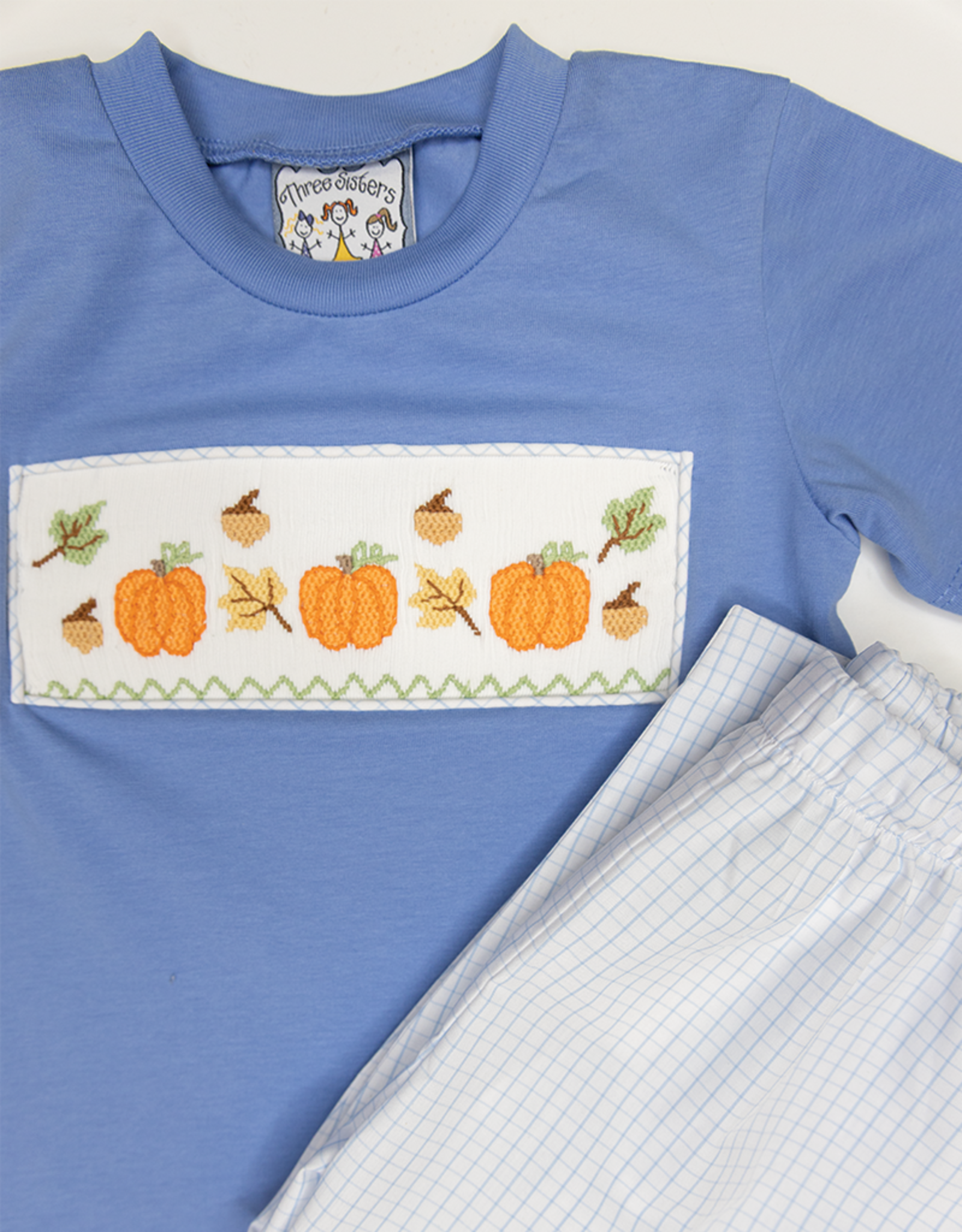 Three Sisters 724 It's Fall Smocked Shirt