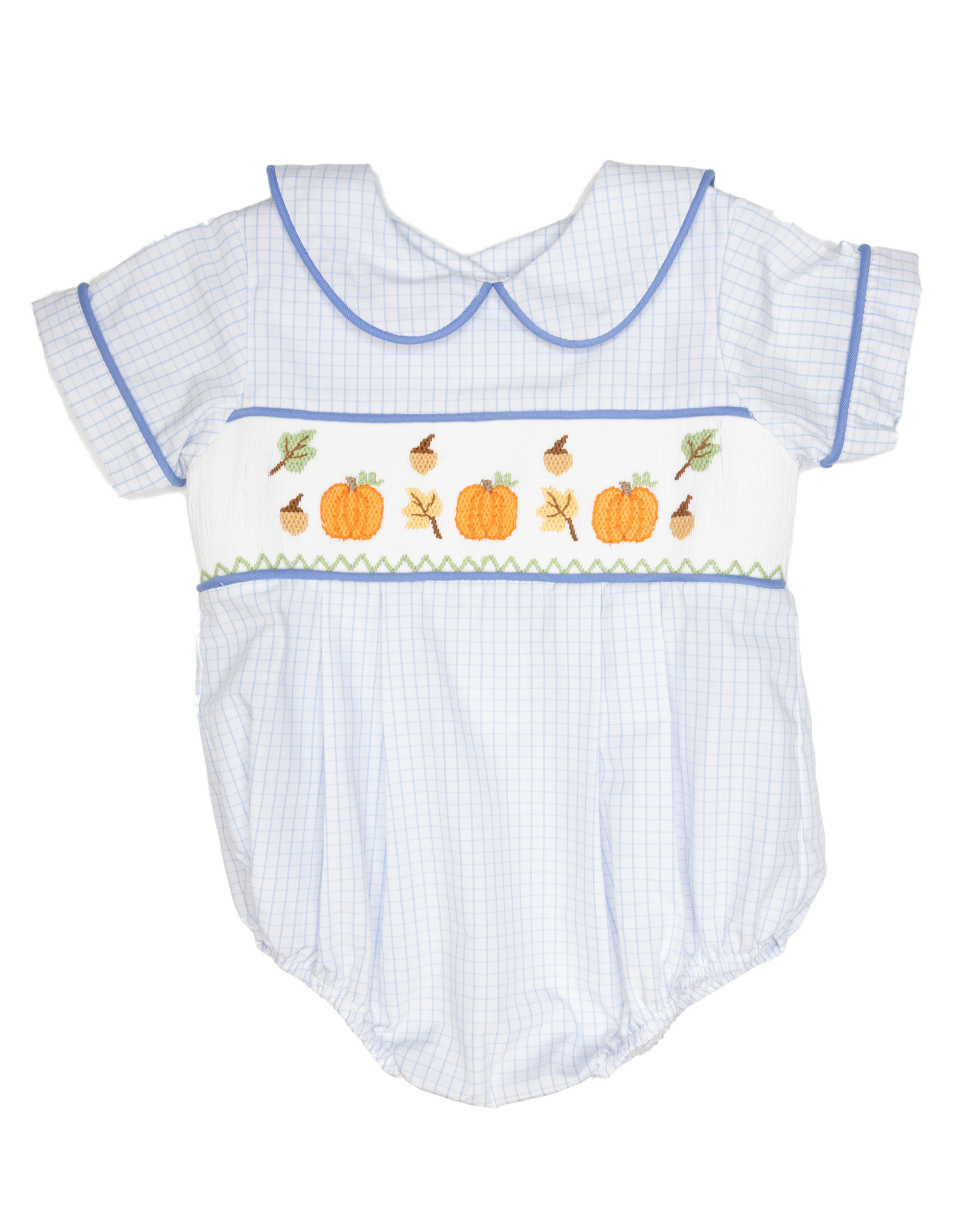 Three Sisters 725 It's Fall Smocked Boy Bubble