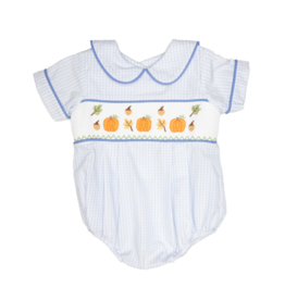 Three Sisters It's Fall Smocked Boy Bubble