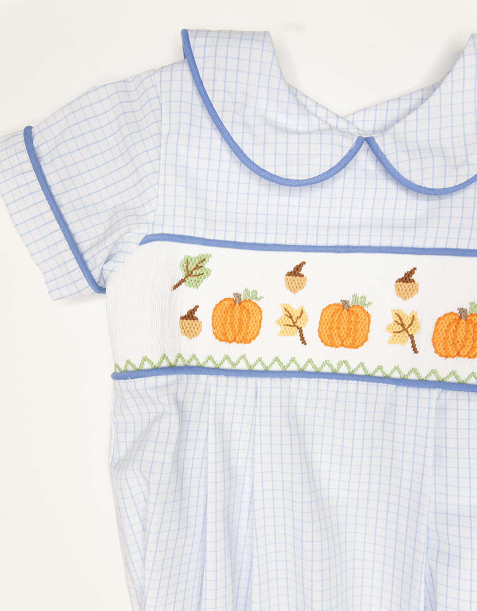 Three Sisters 725 It's Fall Smocked Boy Bubble