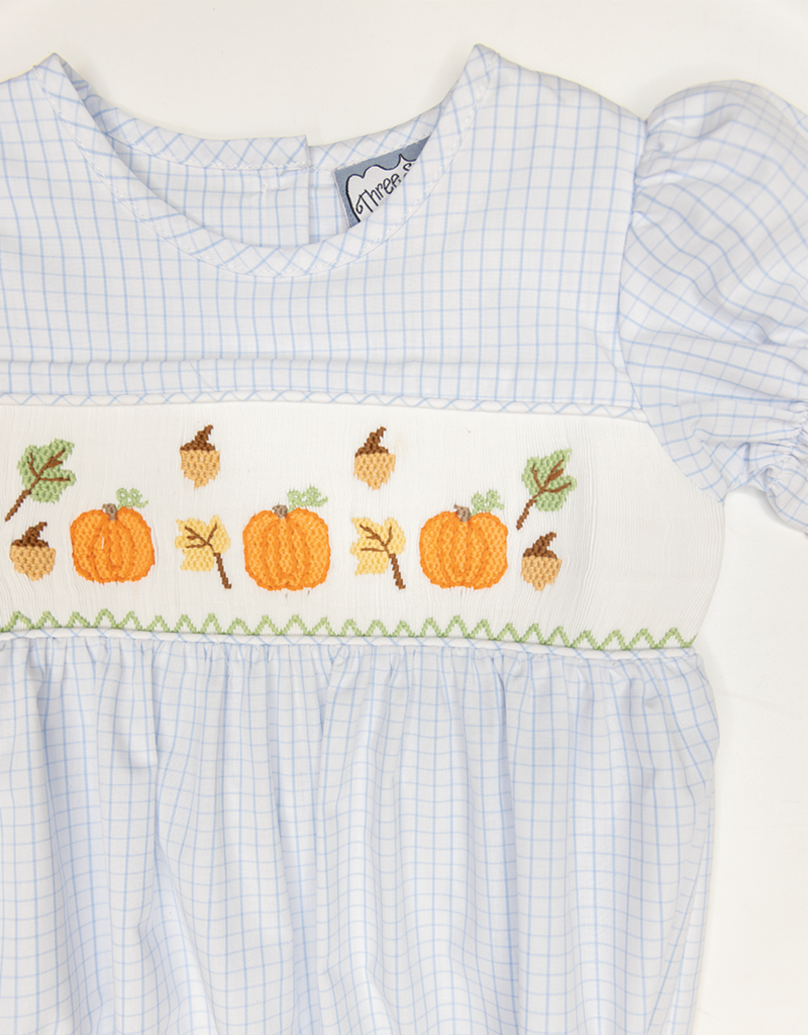 Three Sisters 723 It's Fall Smocked Girl Bubble