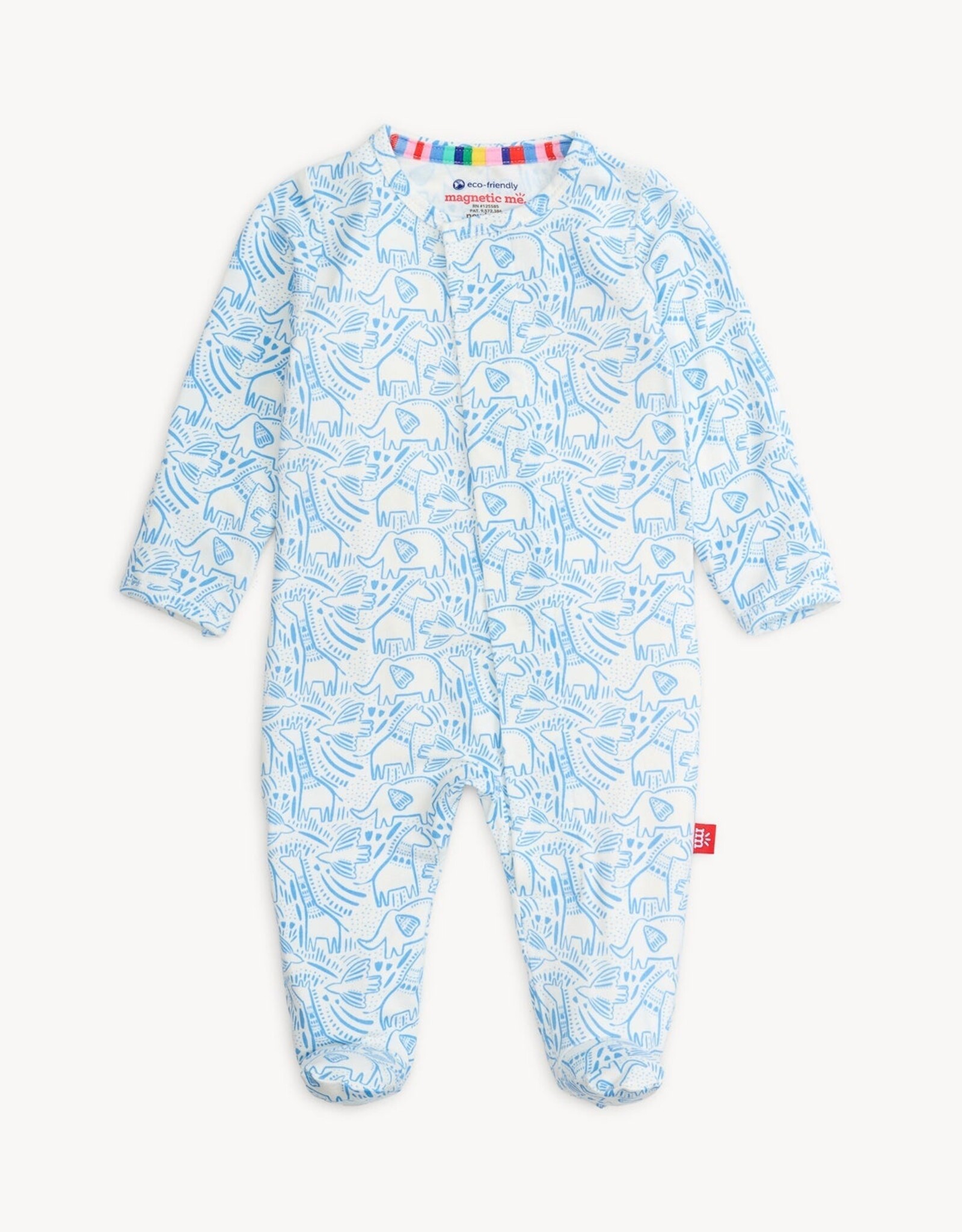 Magnetic Me MM Modal Footie Blue Herds of a Feather