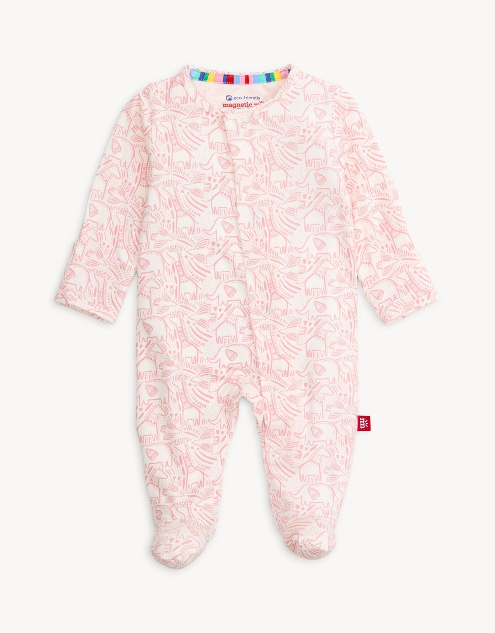 Magnetic Me MM Modal Footie Pink Herds of a Feather
