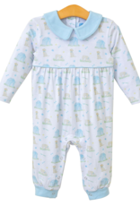 Trotter Street Kids TSF25 Puppy Pals Blue Romper