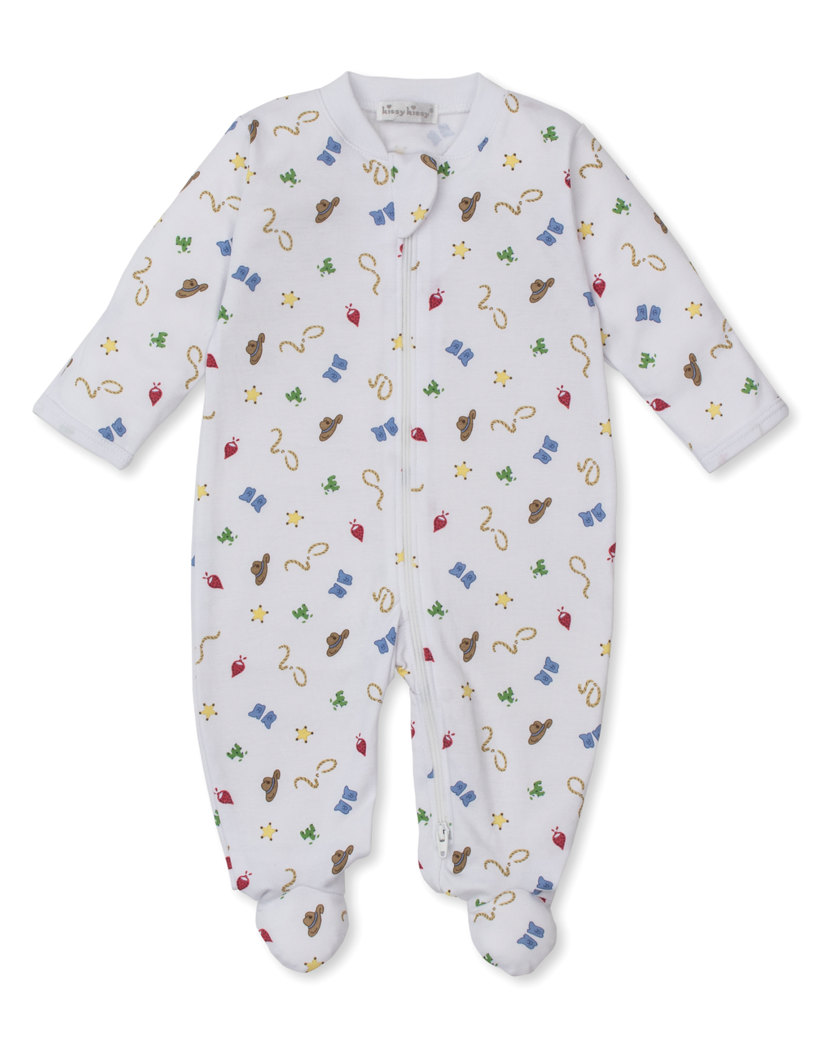 Kissy Kissy Western Cowboy Zip Footie