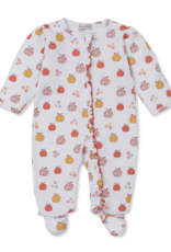 Kissy Kissy Patchwork Pumpkin Floral Zip Footie