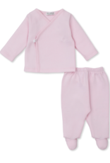 Kissy Kissy Sweet Homecoming Jacquard Footed Pant Set Pink