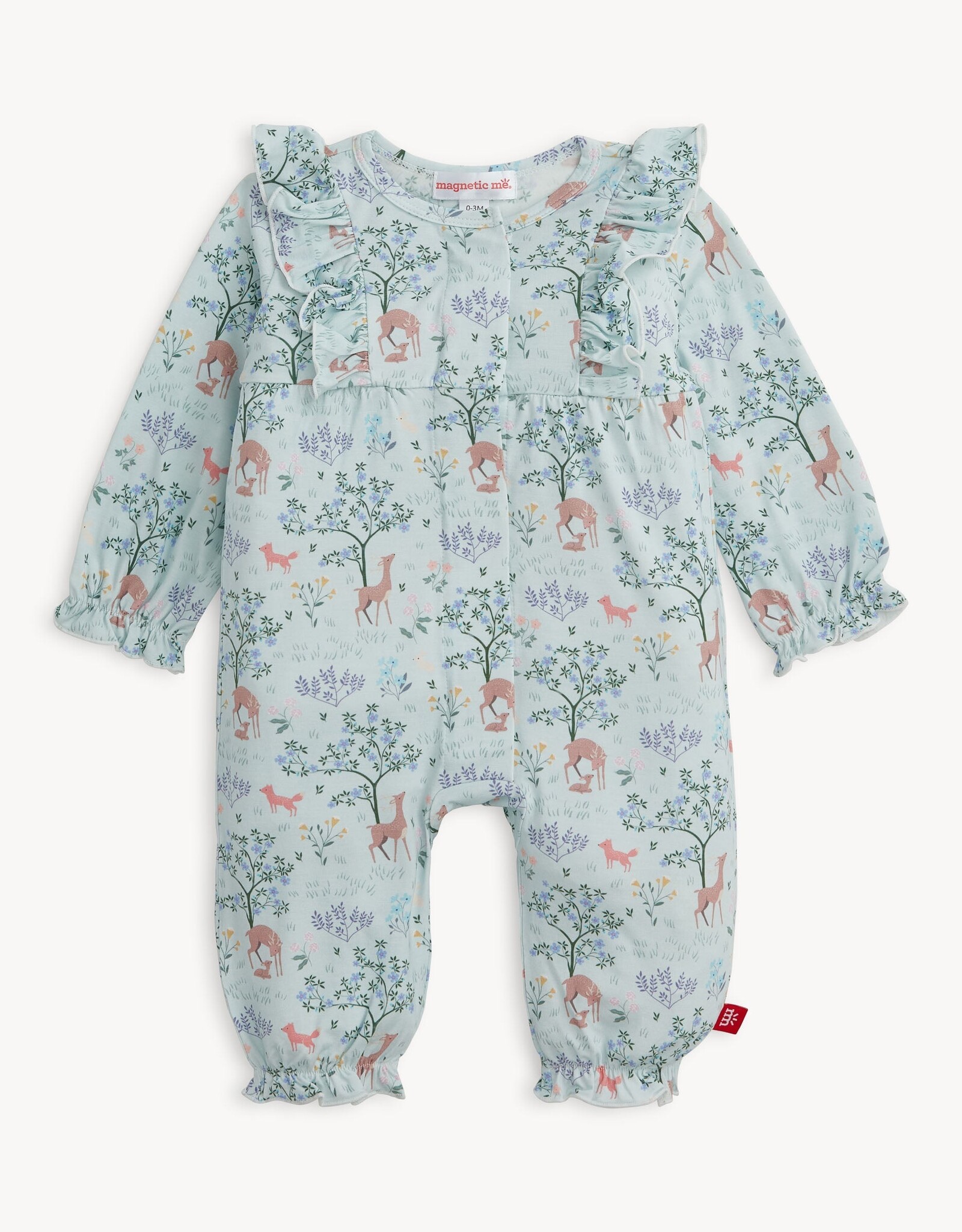 Magnetic Me MM Modal Ruffle Romper Love You Deerly