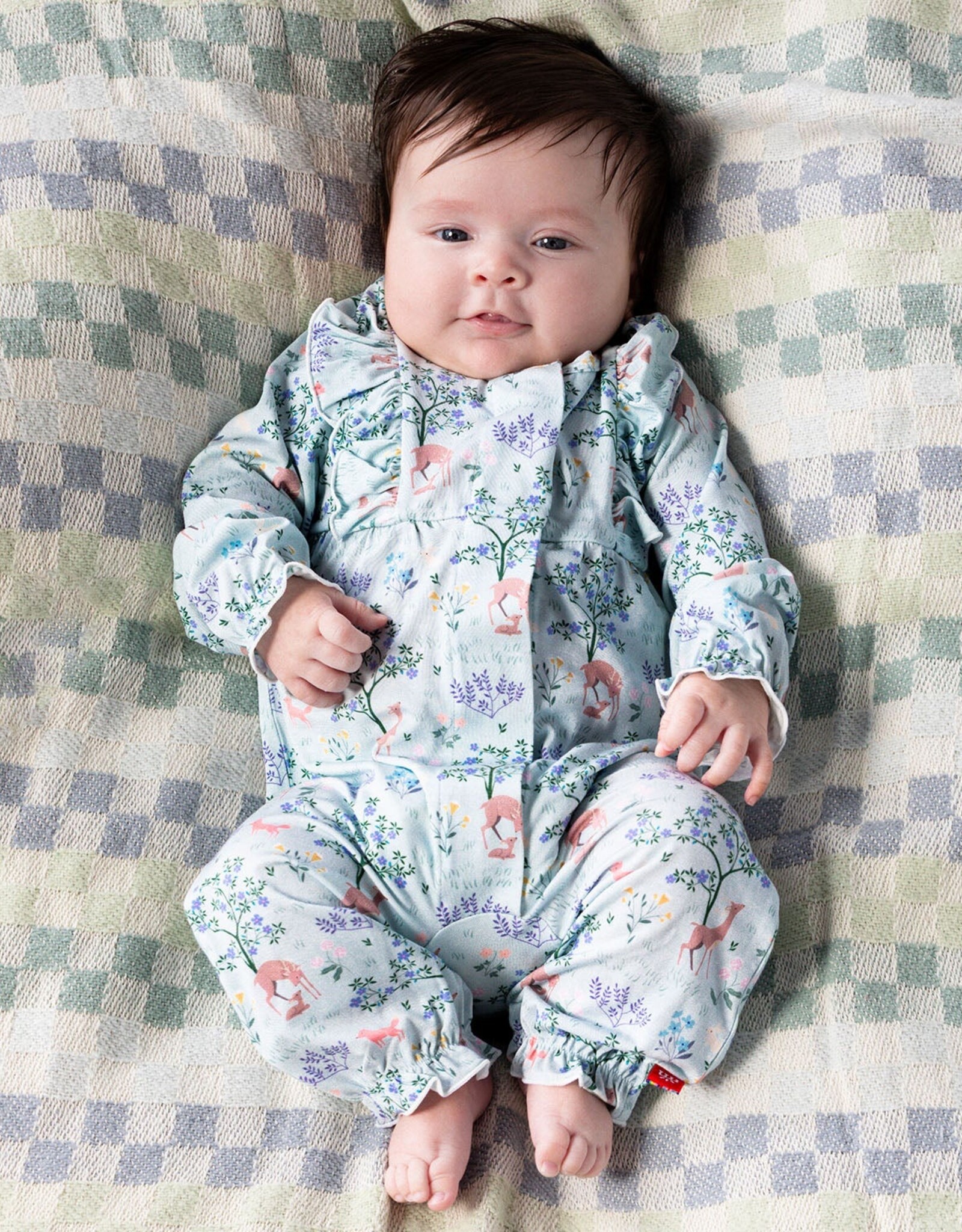 Magnetic Me MM Modal Ruffle Romper Love You Deerly