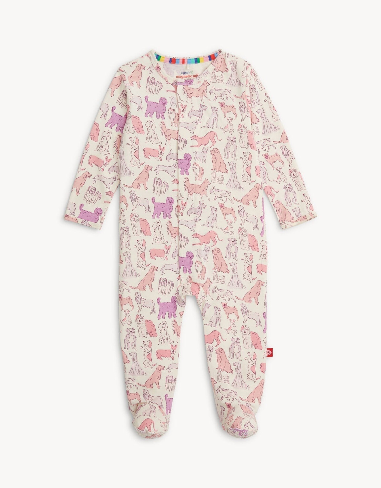 Magnetic Me MM Modal Footie Pink It's A Paw-ty