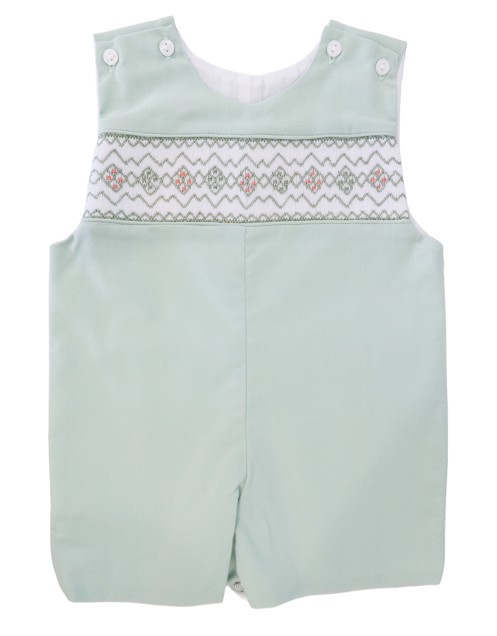 Lulu Bebe LBF25 Pete Sage Smocked Shortall