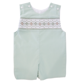 Lulu Bebe Pete Sage Smocked Shortall