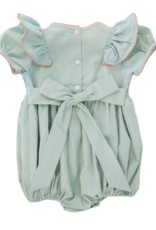 Lulu Bebe LBF25 Rosie Sage Smocked Bubble