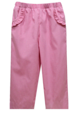Vive la Fete VFF25 Bright Pink Gingham Ruffle Pocket Pant