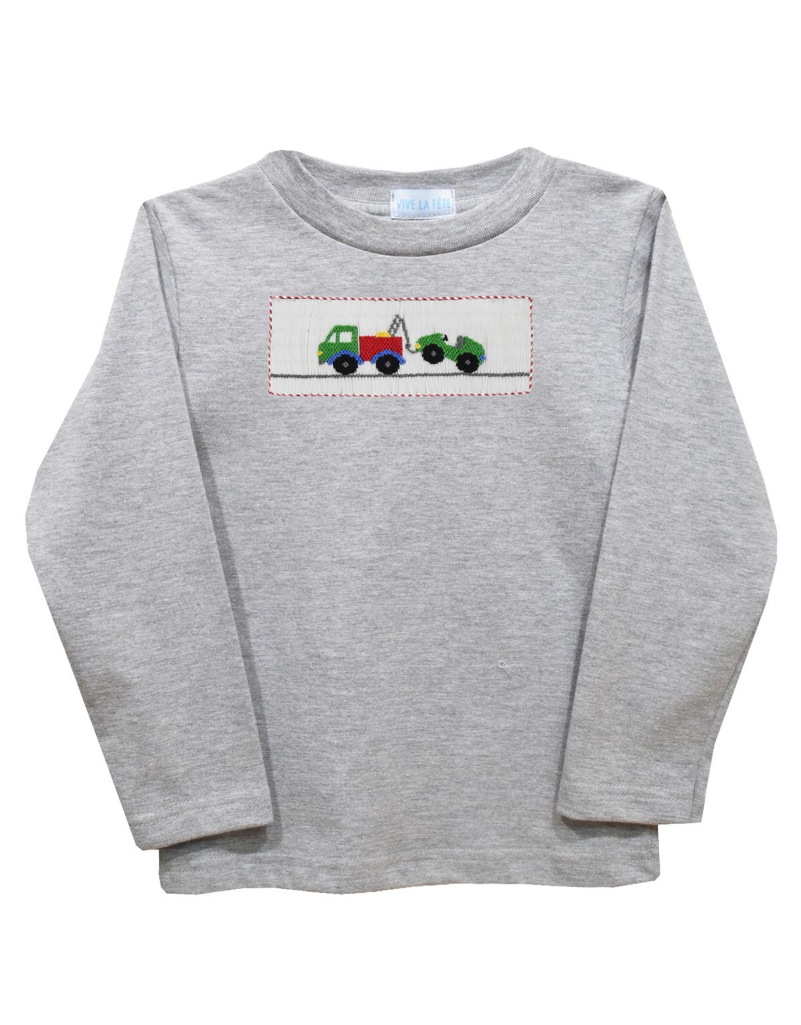 Vive la Fete VFF25 Grey Tow Truck Smocked Shirt