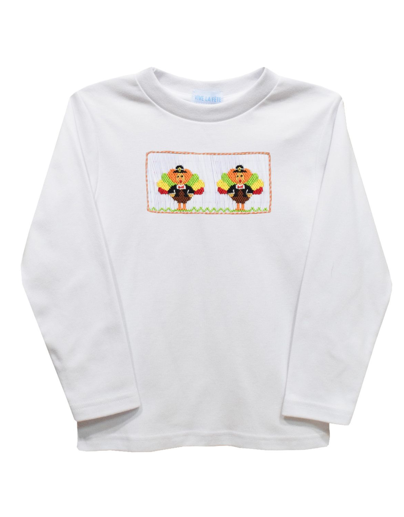 Vive la Fete VFF25 White Thanksgiving Smocked Shirt