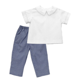 Vive la Fete Navy Check Pant Set