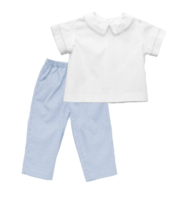 Vive la Fete Light Blue Check Pant Set