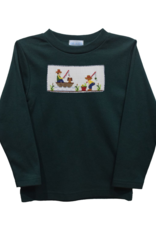 Vive la Fete VFF25 Hunter Green Fishing Smocked Shirt